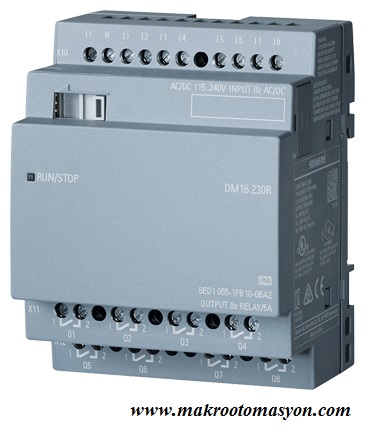 6ED1055-1HB00-0BA2 LOGO! DM8 24 R 4DI / 4DO 24V/24V/ RÖLE